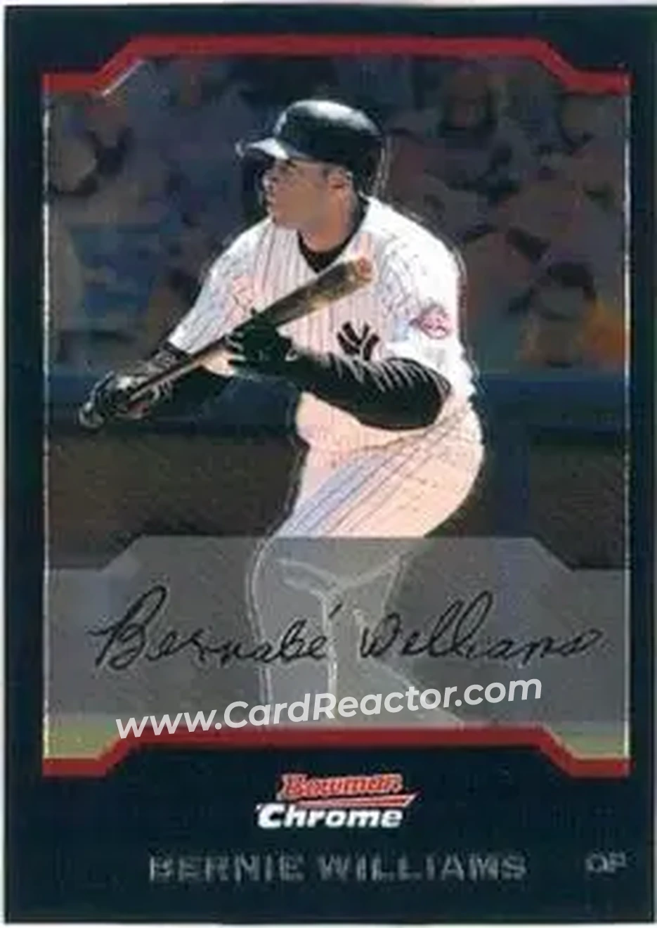 2004 Bowman Chrome #19 - Bernie Williams - New York Yankees - Front