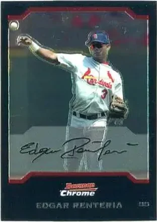 2004 Bowman Chrome #20 - Edgar Renteria - St. Louis Cardinals