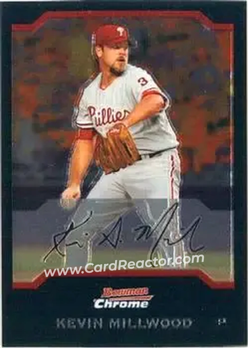 2004 Bowman Chrome #26 - Kevin Millwood - Philadelphia Phillies - Front