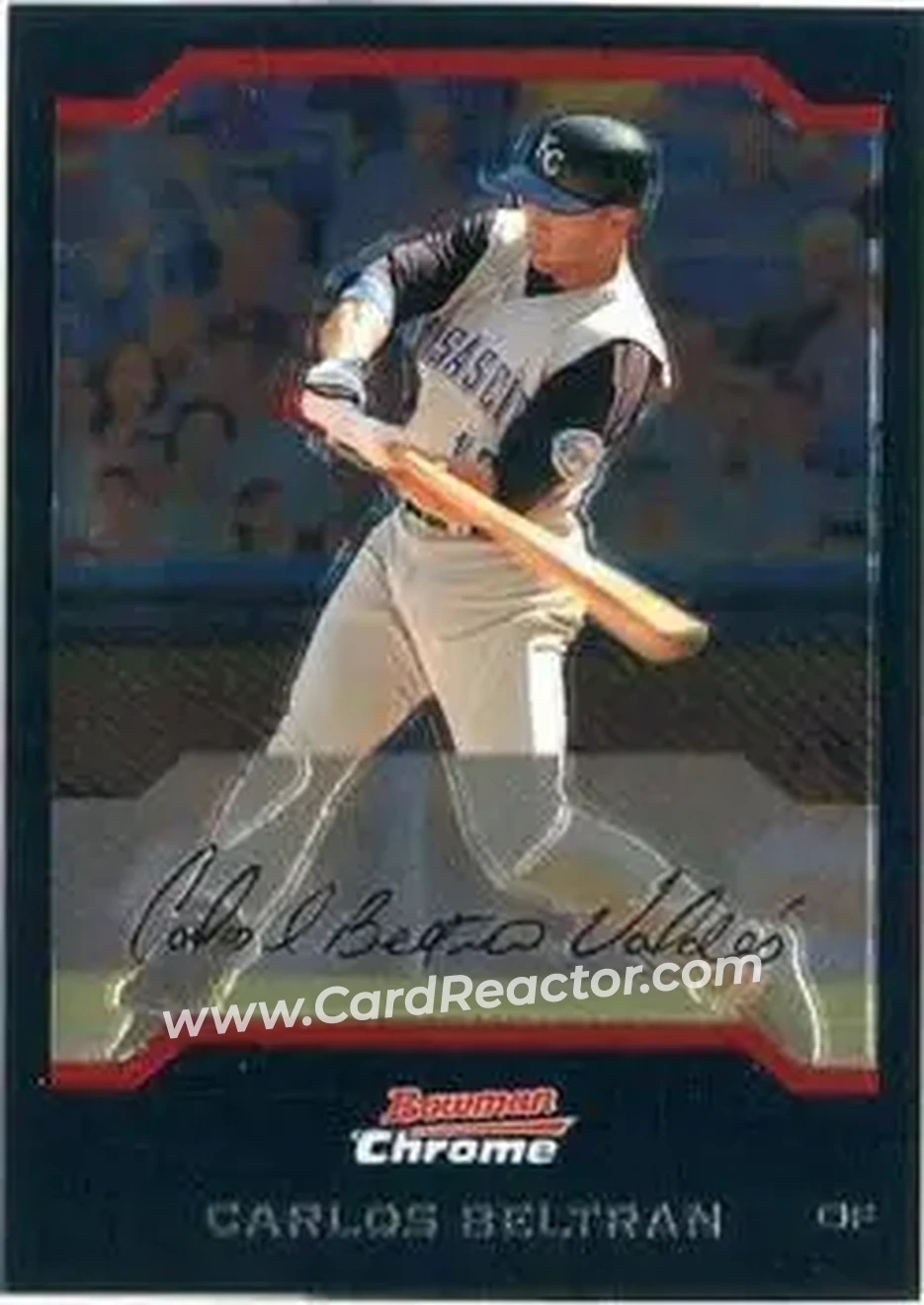 2004 Bowman Chrome #28 - Carlos Beltran - Kansas City Royals - Front