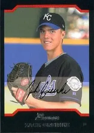 2004 Bowman Draft Picks & Prospects #BDP14 - Zack Greinke - Kansas City Royals