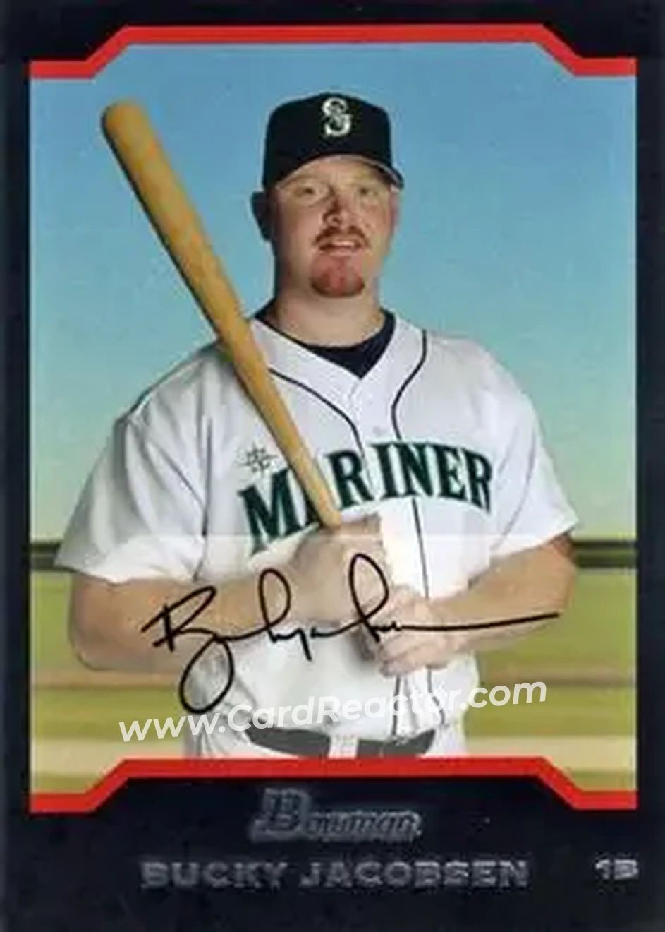 2004 Bowman Draft Picks & Prospects #BDP15 - Bucky Jacobsen - Seattle Mariners - Front