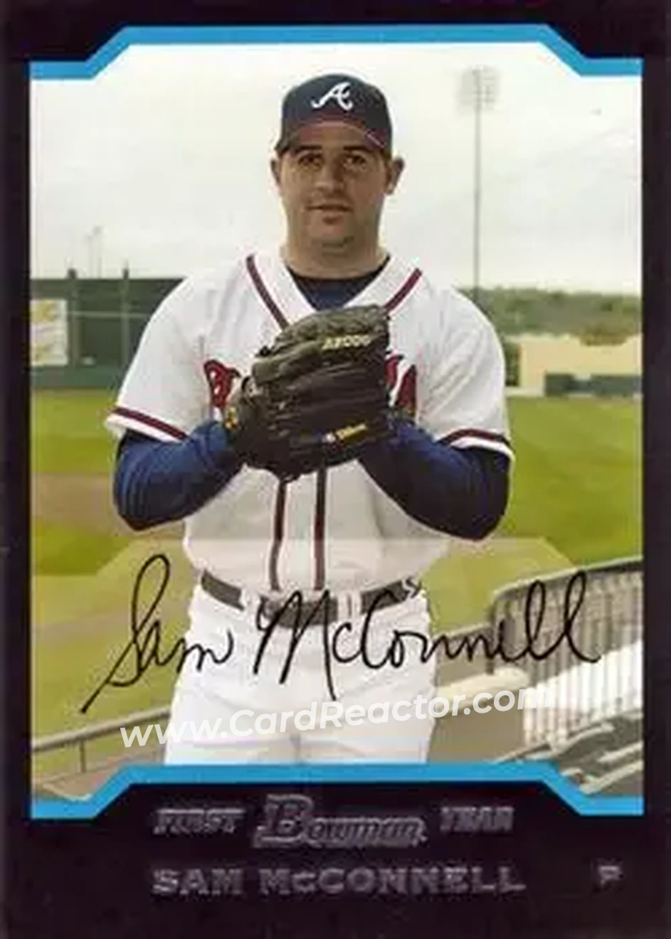 2004 Bowman Draft Picks & Prospects #BDP28 - Sam McConnell - Atlanta Braves - Front