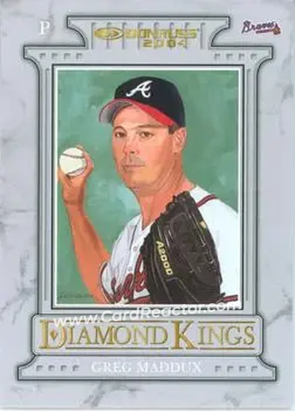 2004 Donruss #2 - Greg Maddux - Atlanta Braves - Front 2004 Donruss #2 - Greg Maddux - Atlanta Braves - Front