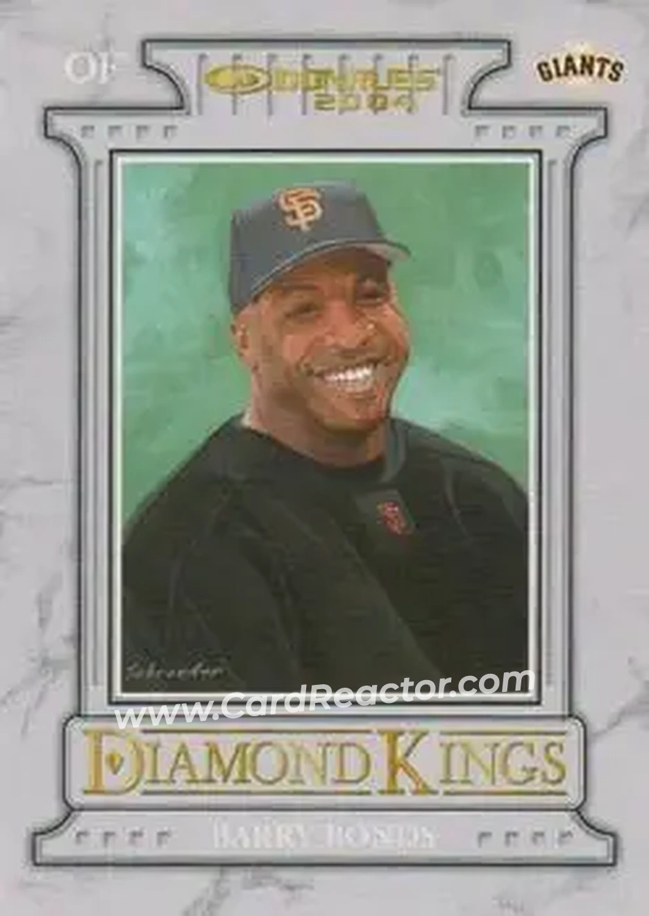 2004 Donruss #8 - Barry Bonds - San Francisco Giants - Front