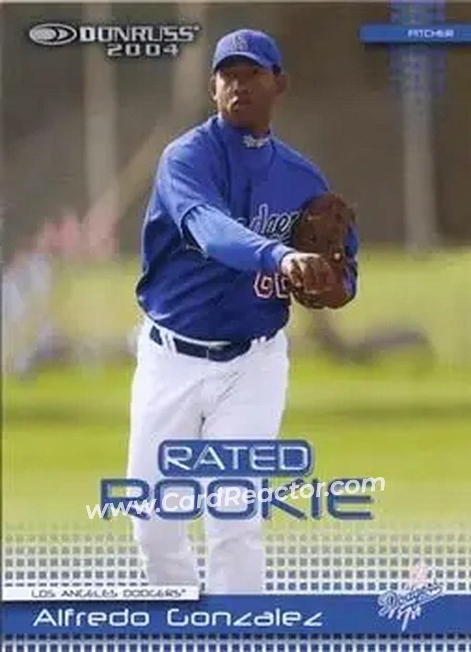 2004 Donruss #28 - Alfredo Gonzalez - Los Angeles Dodgers - Front
