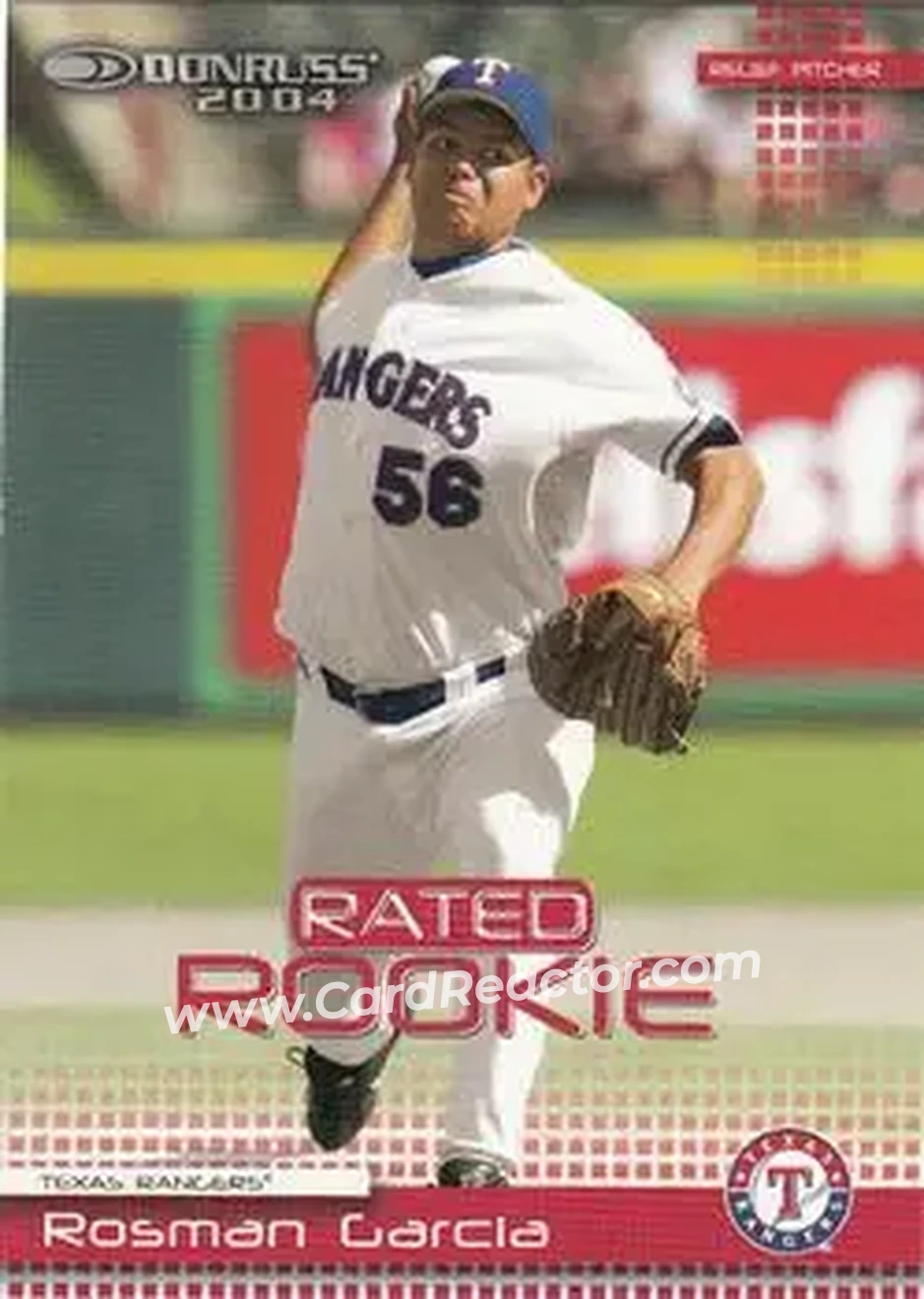 2004 Donruss #30 - Rosman Garcia - Texas Rangers - Front
