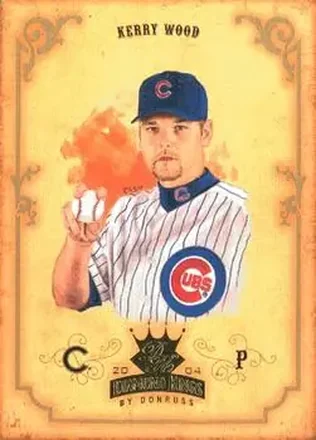 2004 Donruss Diamond Kings #4 - Kerry Wood - Chicago Cubs