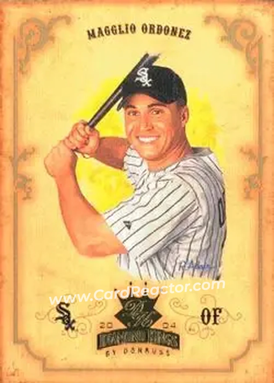 2004 Donruss Diamond Kings #5 - Magglio Ordonez - Chicago White Sox - Front