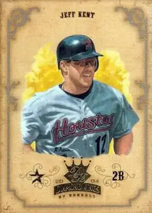 2004 Donruss Diamond Kings #9 - Jeff Kent - Houston Astros