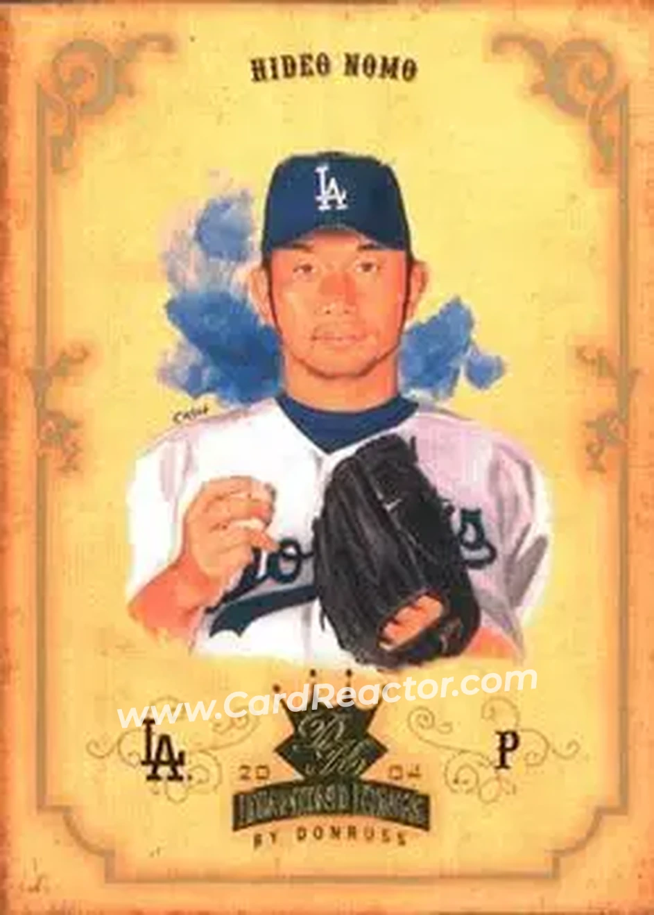 2004 Donruss Diamond Kings #11 - Hideo Nomo - Los Angeles Dodgers - Front