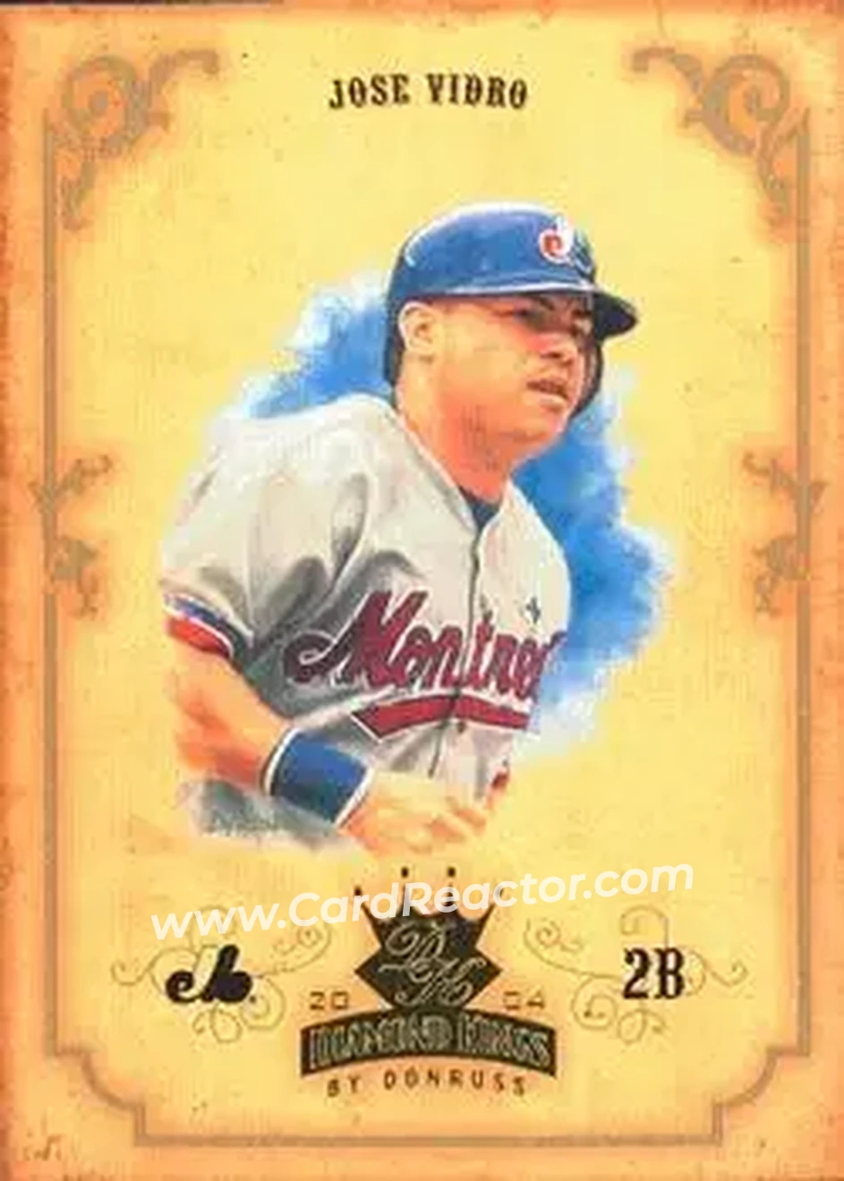 2004 Donruss Diamond Kings #13 - Jose Vidro - Montreal Expos - Front