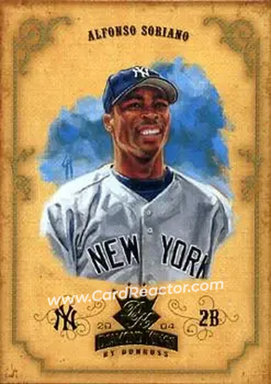 2004 Donruss Diamond Kings #15 - Alfonso Soriano - New York Yankees - Front
