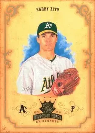 2004 Donruss Diamond Kings #16 - Barry Zito - Oakland Athletics