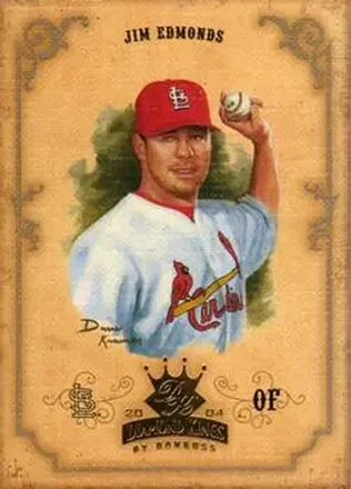 2004 Donruss Diamond Kings #20 - Jim Edmonds - St. Louis Cardinals