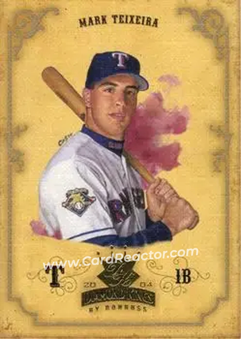 2004 Donruss Diamond Kings #22 - Mark Teixeira - Texas Rangers - Front