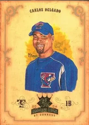 2004 Donruss Diamond Kings #23 - Carlos Delgado - Toronto Blue Jays