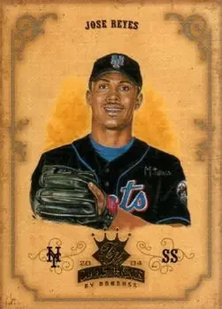 2004 Donruss Diamond Kings #25 - Jose Reyes - New York Mets