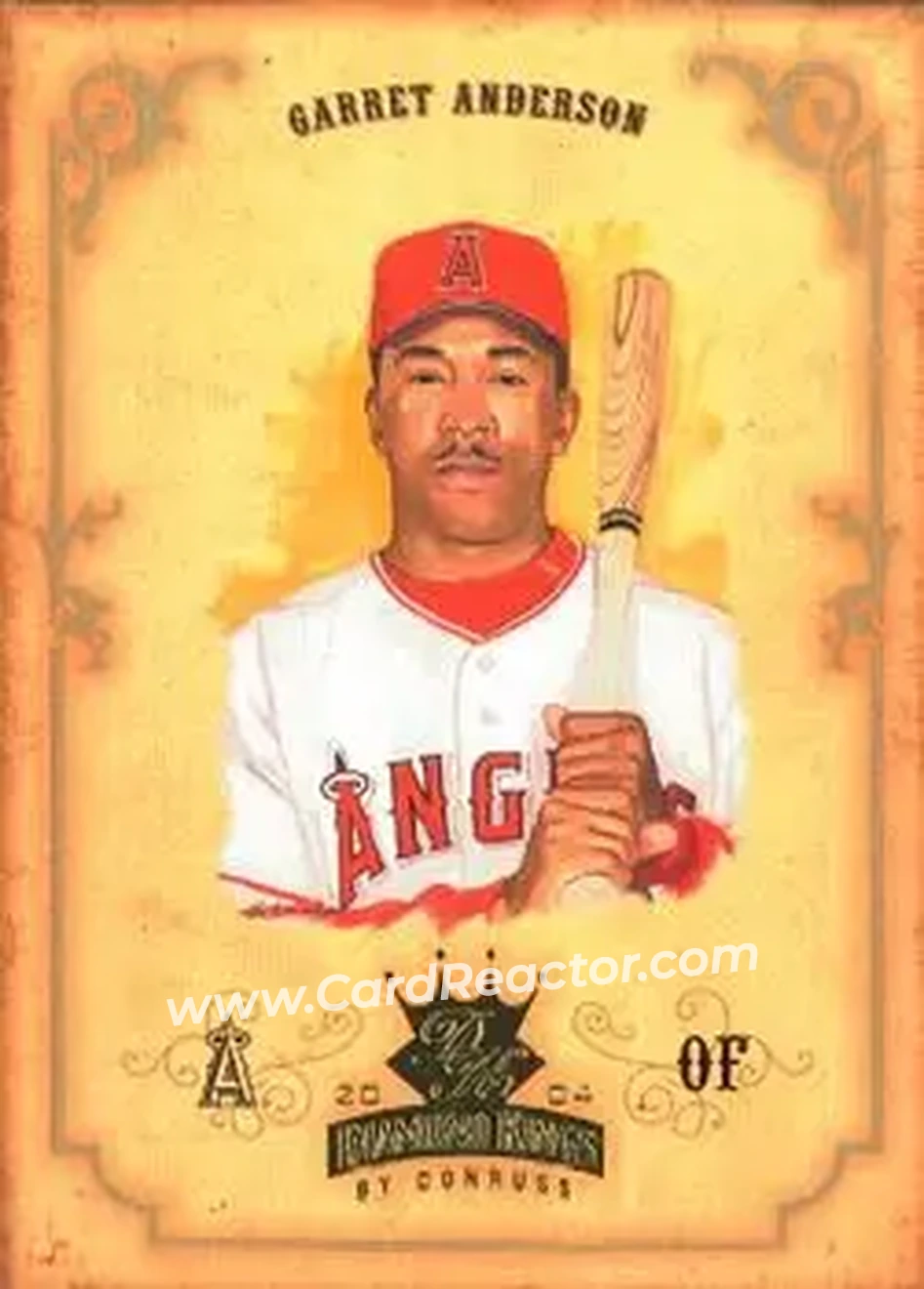 2004 Donruss Diamond Kings #29 - Garret Anderson - Anaheim Angels - Front 2004 Donruss Diamond Kings #29 - Garret Anderson - Anaheim Angels - Front