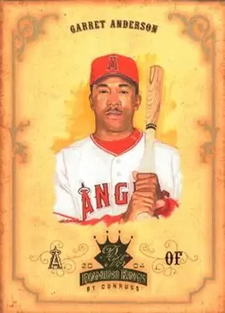 2004 Donruss Diamond Kings #29 - Garret Anderson - Anaheim Angels