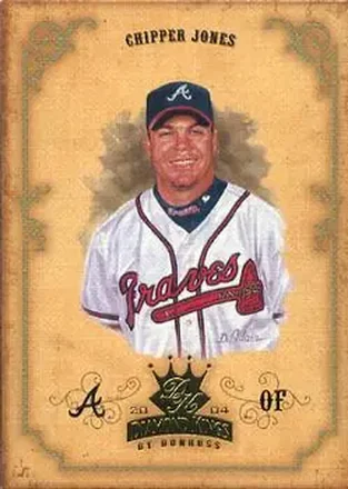 2004 Donruss Diamond Kings #31 - Chipper Jones - Atlanta Braves