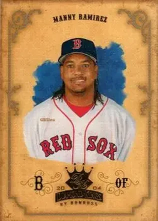 2004 Donruss Diamond Kings #33 - Manny Ramirez - Boston Red Sox