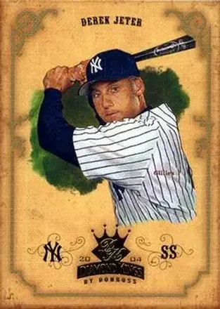 2004 Donruss Diamond Kings #34 - Derek Jeter - New York Yankees