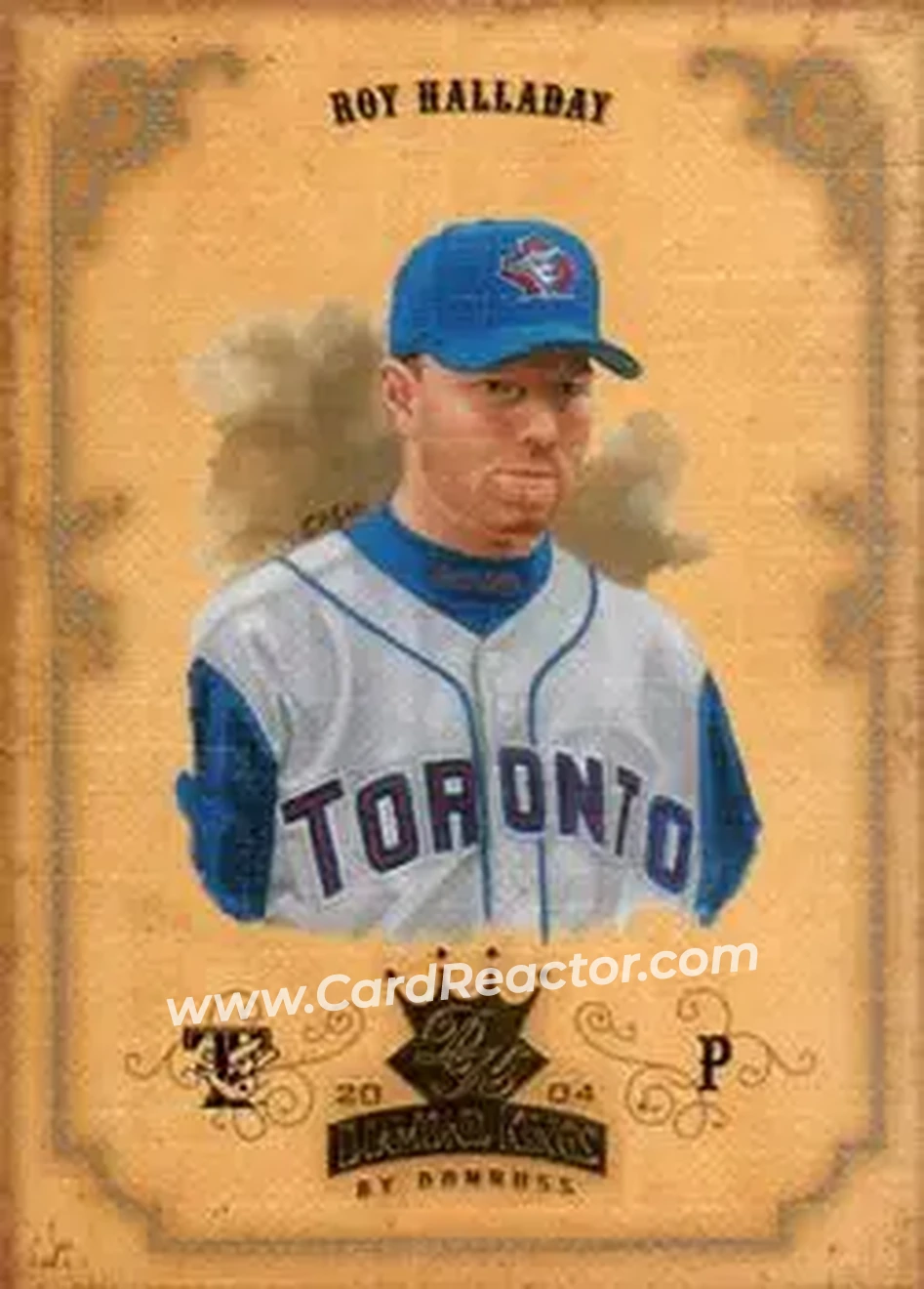 2004 Donruss Diamond Kings #37 - Roy Halladay - Toronto Blue Jays - Front