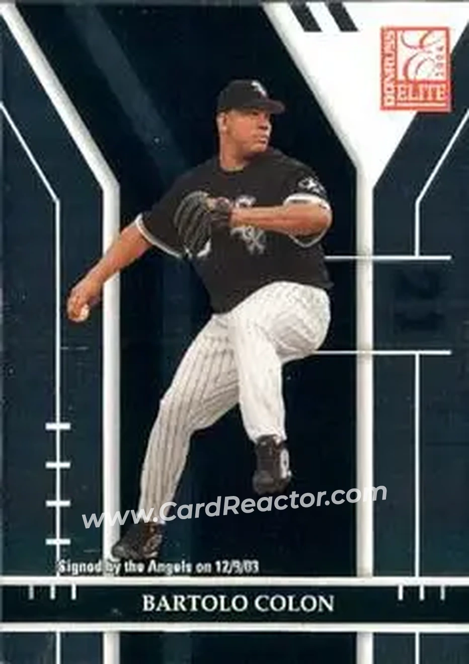2004 Donruss Elite #5 - Bartolo Colon - Anaheim Angels - Front 2004 Donruss Elite #5 - Bartolo Colon - Anaheim Angels - Front
