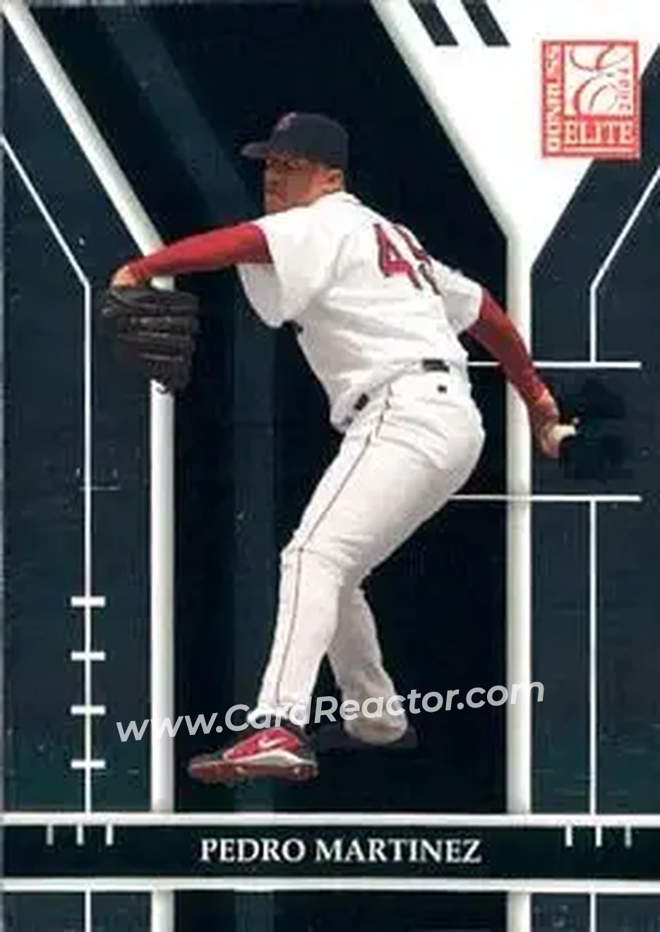 2004 Donruss Elite #12 - Pedro Martinez - Boston Red Sox - Front 2004 Donruss Elite #12 - Pedro Martinez - Boston Red Sox - Front