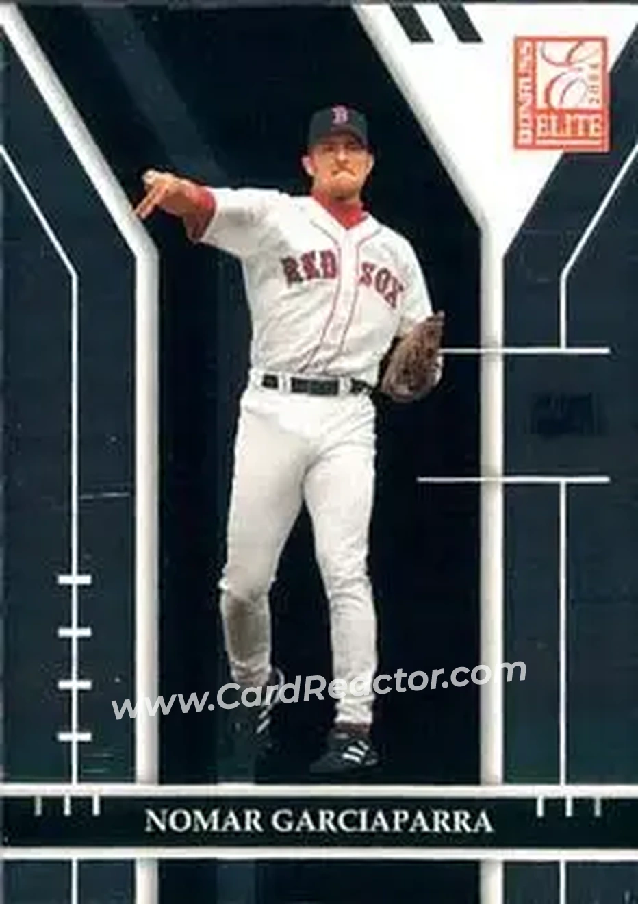 2004 Donruss Elite #16 - Nomar Garciaparra - Boston Red Sox - Front 2004 Donruss Elite #16 - Nomar Garciaparra - Boston Red Sox - Front