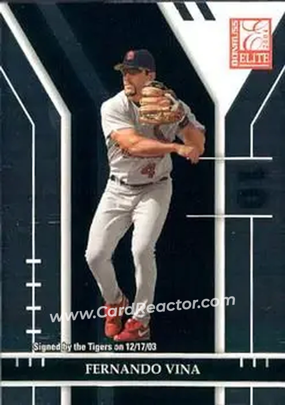 2004 Donruss Elite #28 - Fernando Vina - Detroit Tigers - Front