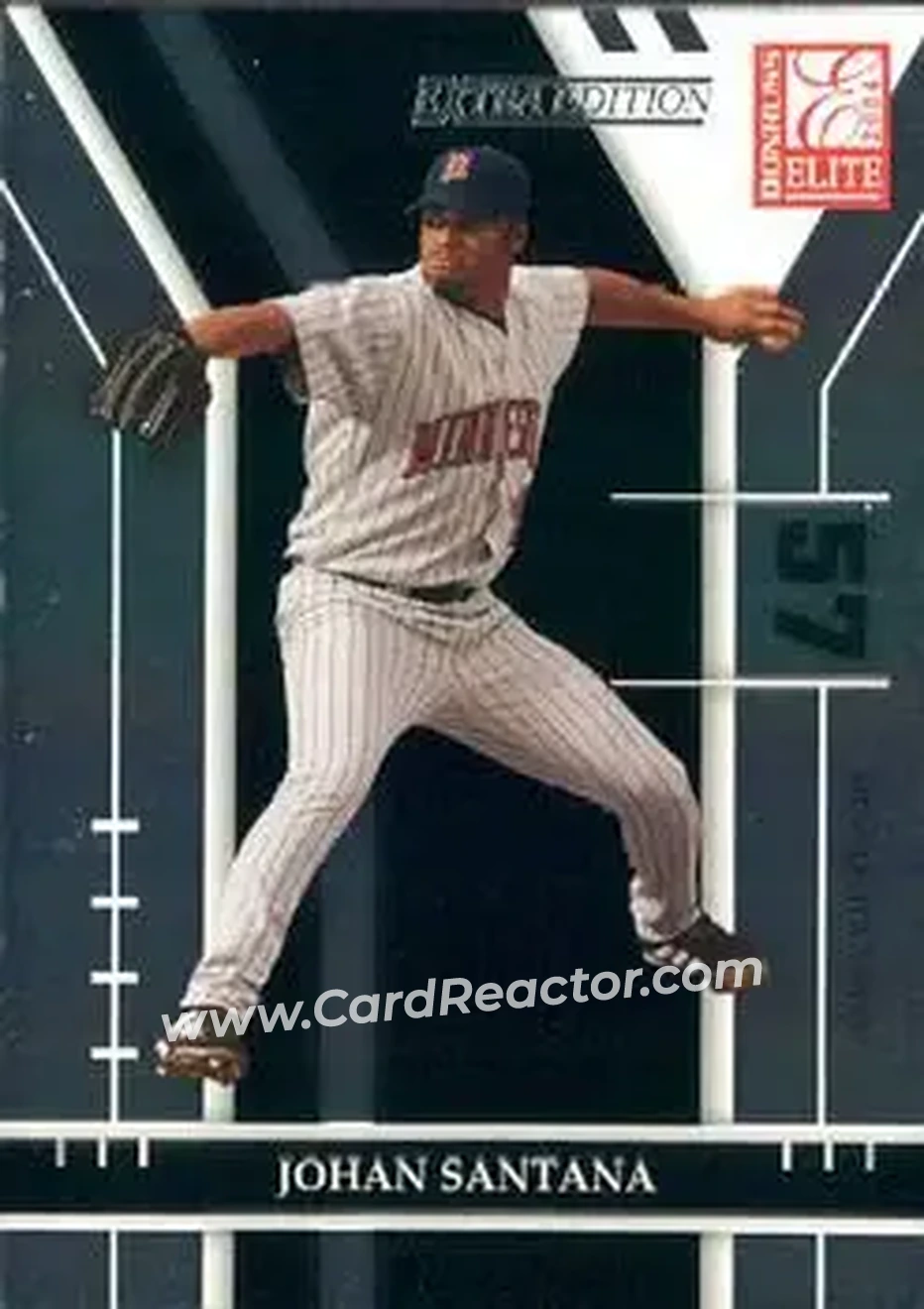 2004 Donruss Elite Extra Edition #36 - Johan Santana - Minnesota Twins - Front