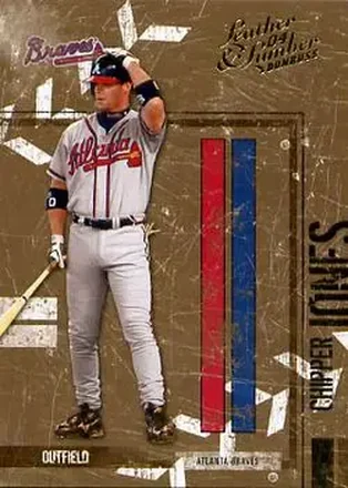 2004 Donruss Leather & Lumber #13 - Chipper Jones - Atlanta Braves