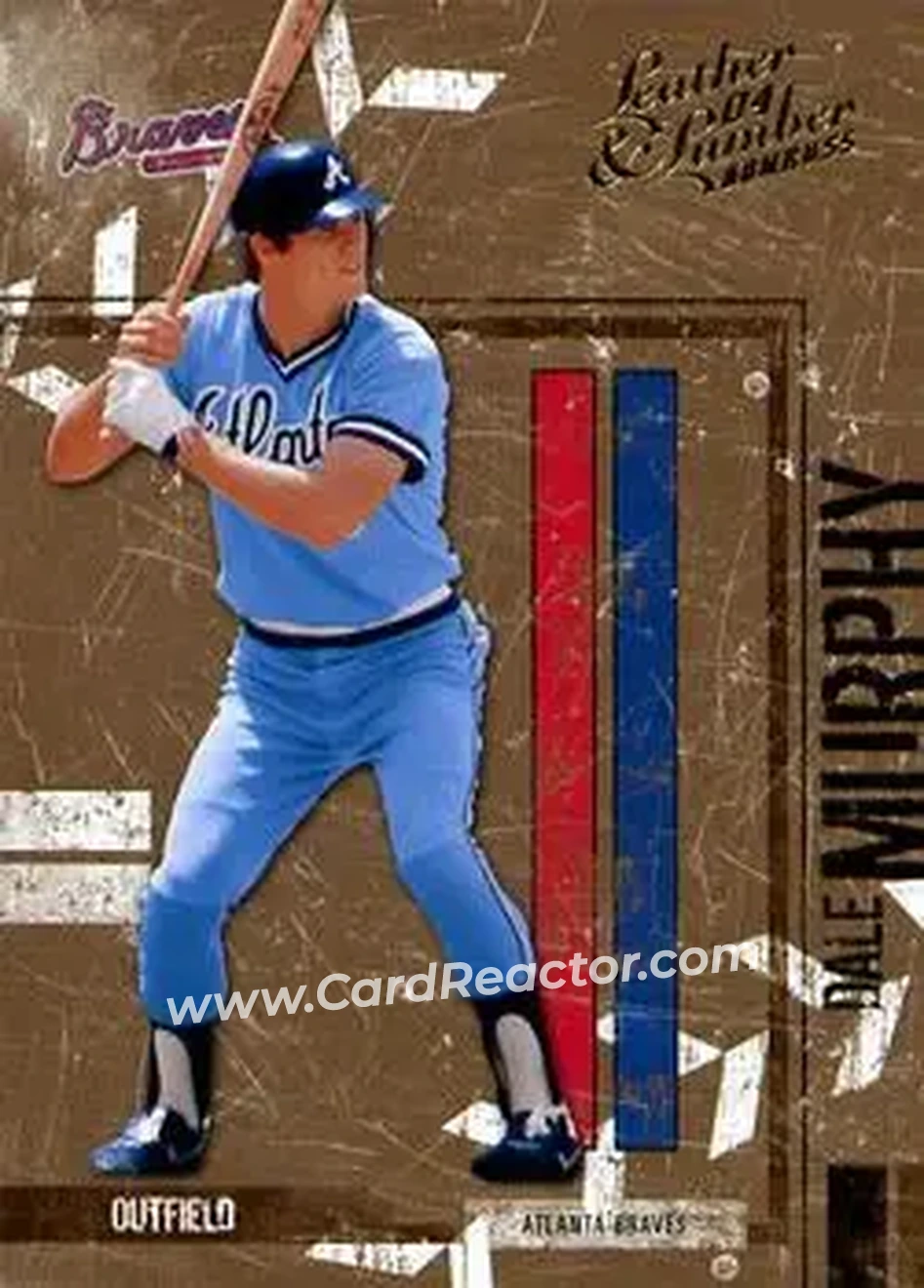 2004 Donruss Leather & Lumber #14 - Dale Murphy - Atlanta Braves - Front
