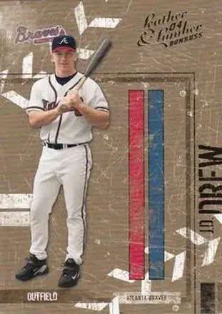 2004 Donruss Leather & Lumber #15 - J.D. Drew - Atlanta Braves