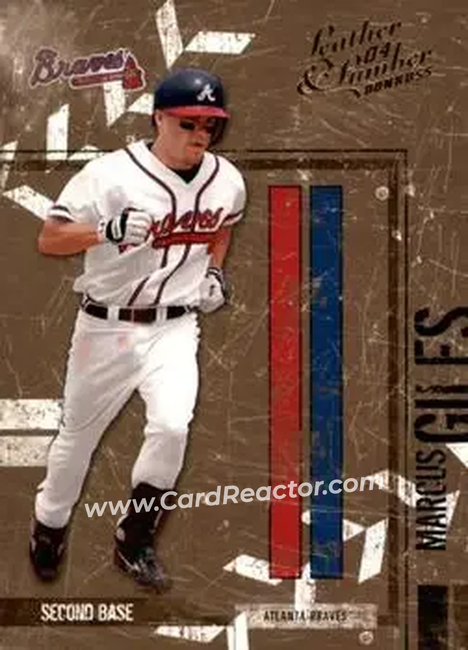 2004 Donruss Leather & Lumber #16 - Marcus Giles - Atlanta Braves - Front