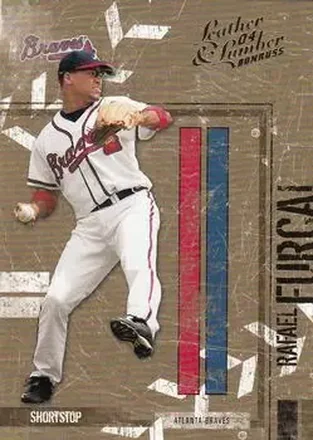 2004 Donruss Leather & Lumber #17 - Rafael Furcal - Atlanta Braves