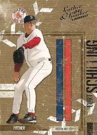 2004 Donruss Leather & Lumber #24 - Curt Schilling - Boston Red Sox