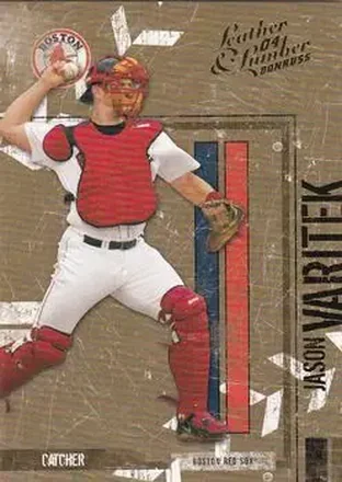 2004 Donruss Leather & Lumber #25 - Jason Varitek - Boston Red Sox