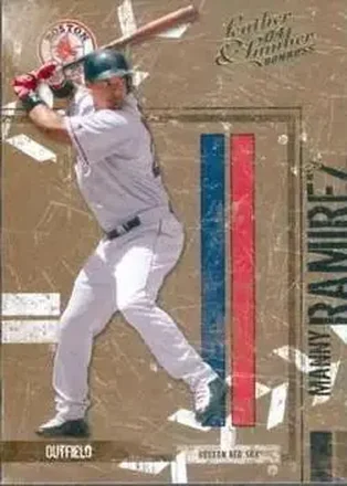 2004 Donruss Leather & Lumber #26 - Manny Ramirez - Boston Red Sox