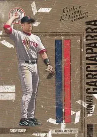 2004 Donruss Leather & Lumber #27 - Nomar Garciaparra - Boston Red Sox