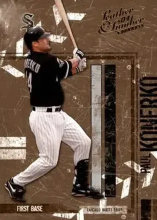 2004 Donruss Leather & Lumber #38 - Paul Konerko - Chicago White Sox