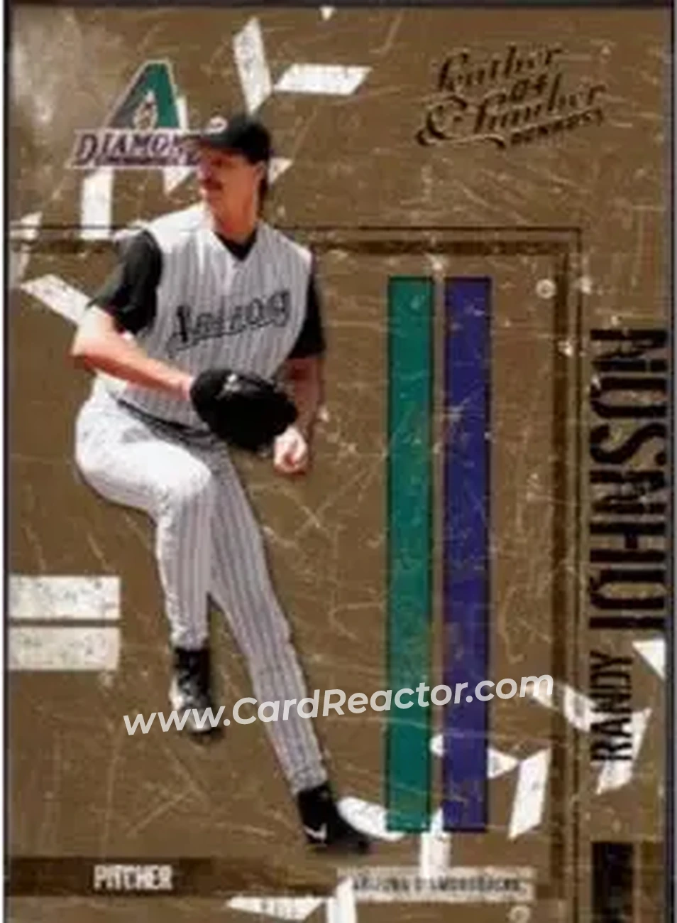 2004 Donruss Leather & Lumber #8 - Randy Johnson - Arizona Diamondbacks - Front