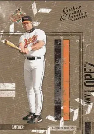 2004 Donruss Leather & Lumber #19 - Javier Lopez - Baltimore Orioles