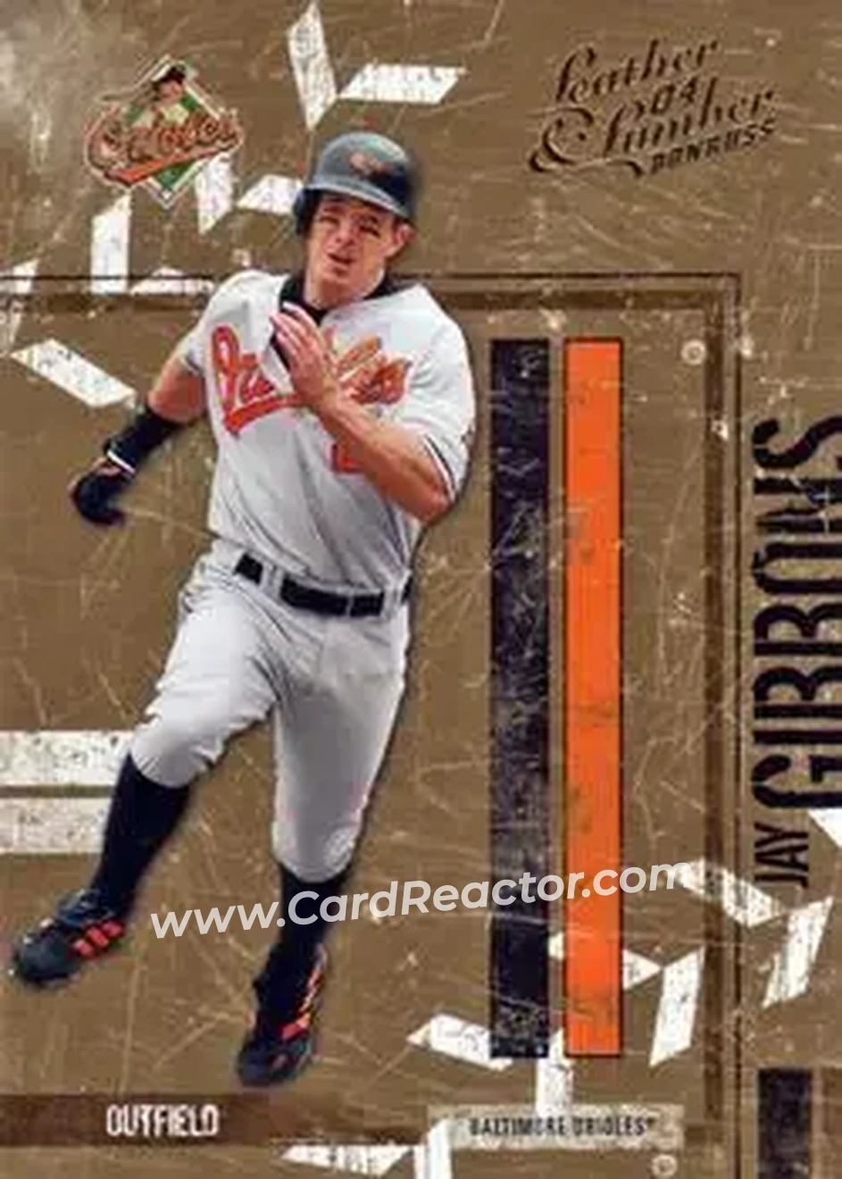 2004 Donruss Leather & Lumber #20 - Jay Gibbons - Baltimore Orioles - Front