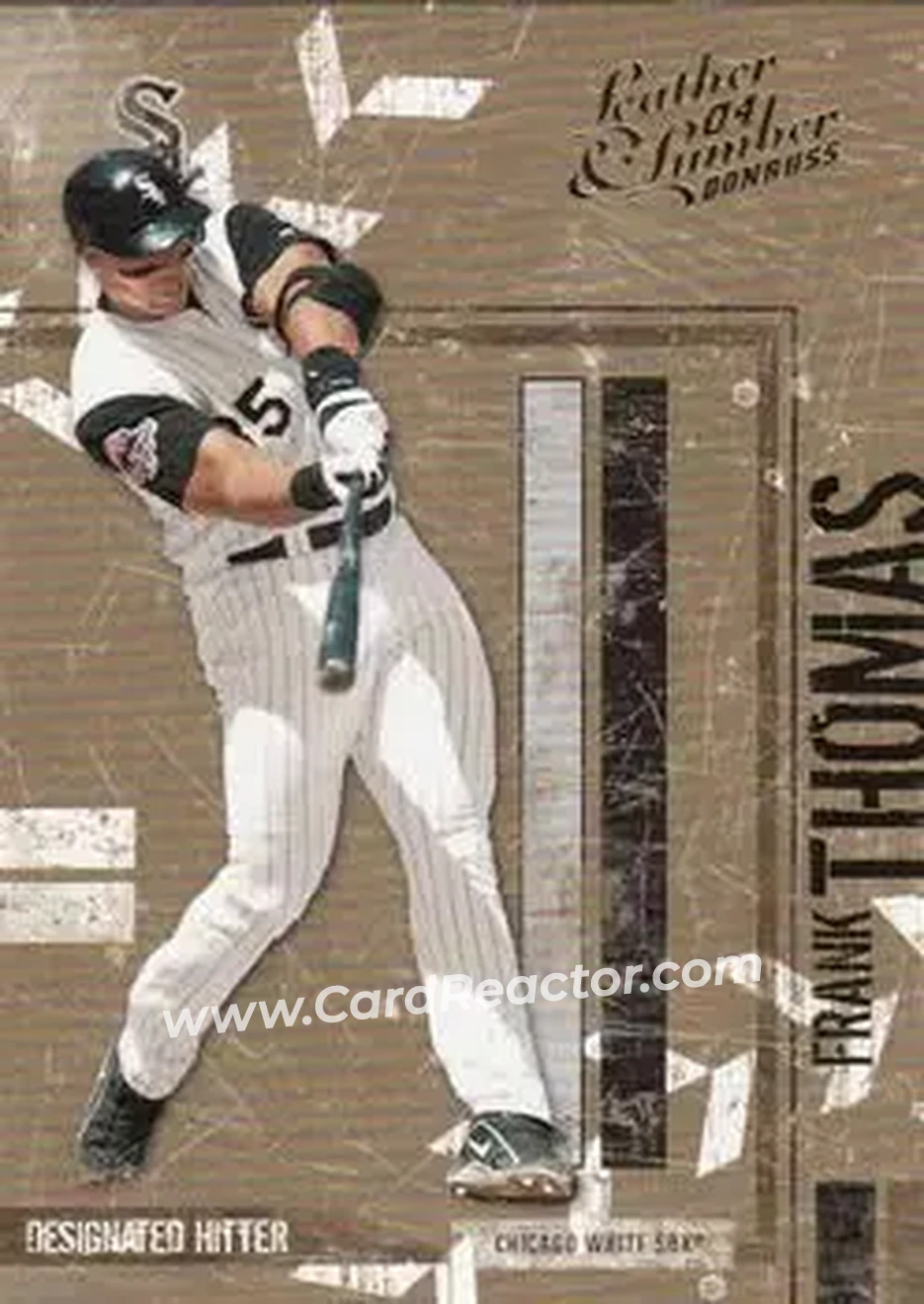 2004 Donruss Leather & Lumber #36 - Frank Thomas - Chicago White Sox - Front