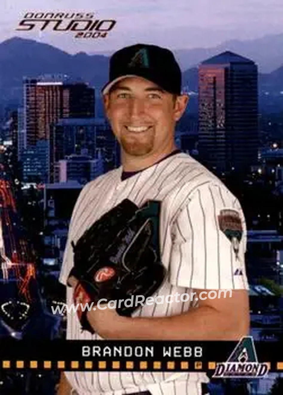2004 Donruss Studio #6 - Brandon Webb - Arizona Diamondbacks - Front