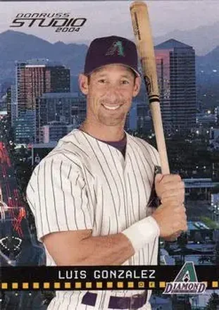 2004 Donruss Studio #9 - Luis Gonzalez - Arizona Diamondbacks
