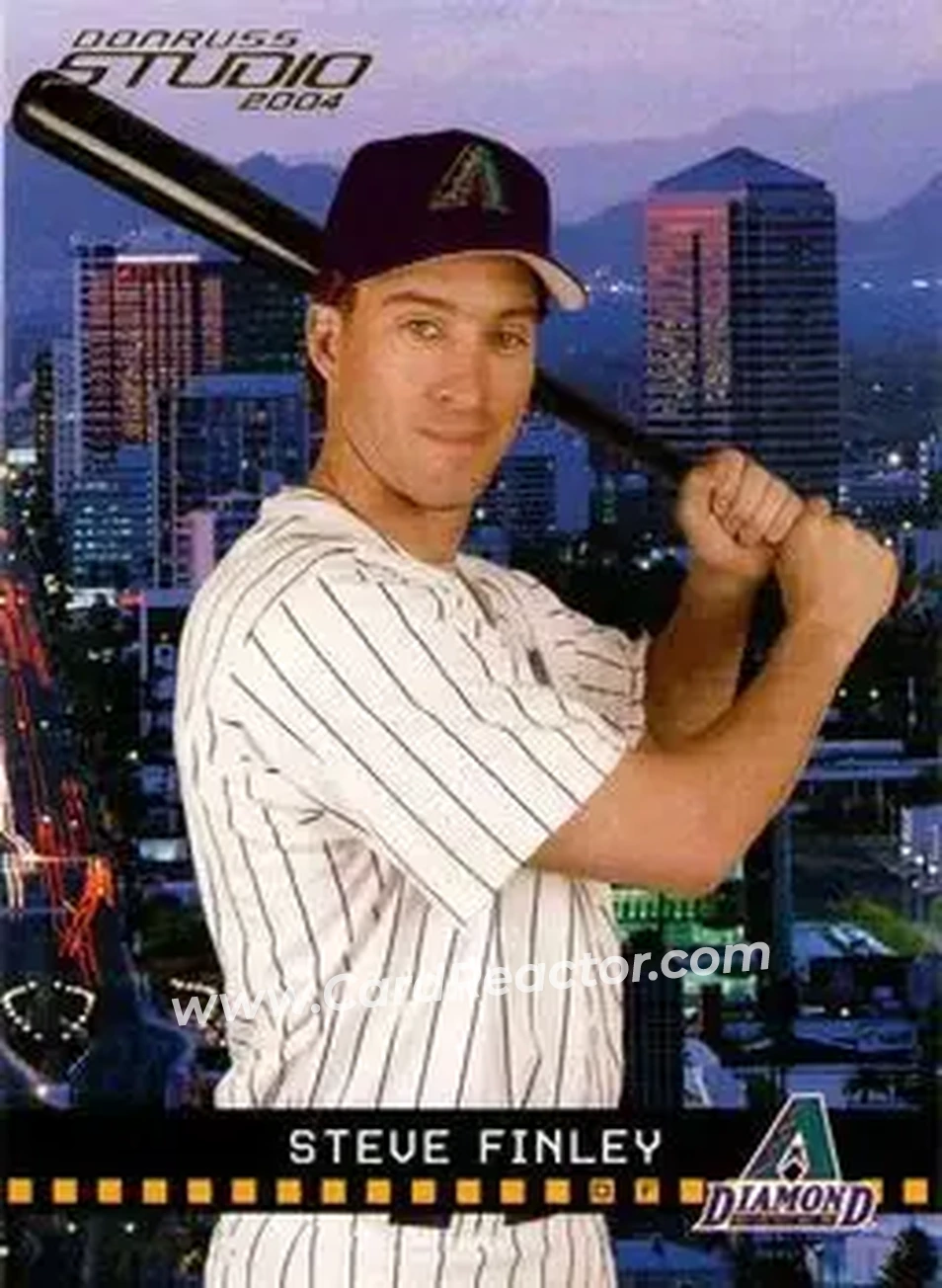 2004 Donruss Studio #15 - Steve Finley - Arizona Diamondbacks - Front